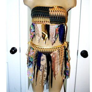 OOAK Dark Woodland fairy costume, Exotic dancer, rave,clubwear